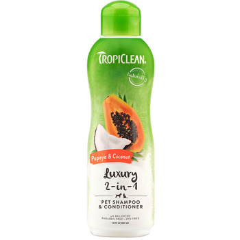 TROPICLEAN szampon papaya&coconut 335ml