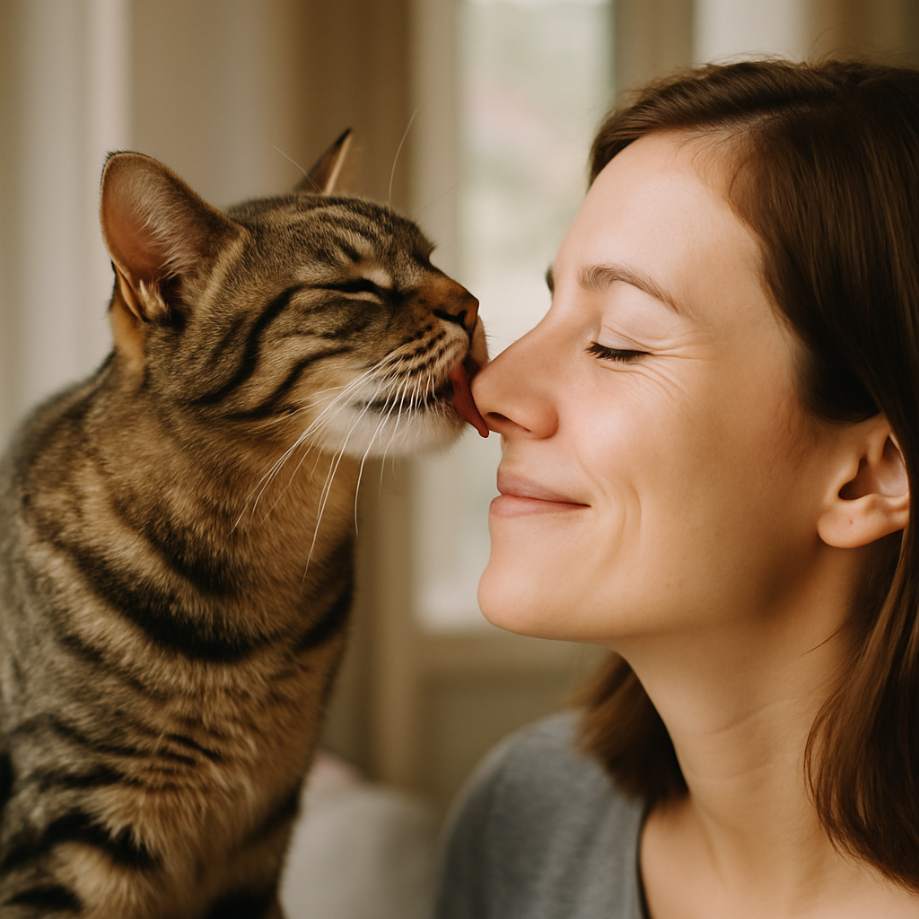 Dlaczego kot mnie liże? Zrozum zachowanie swojego pupila