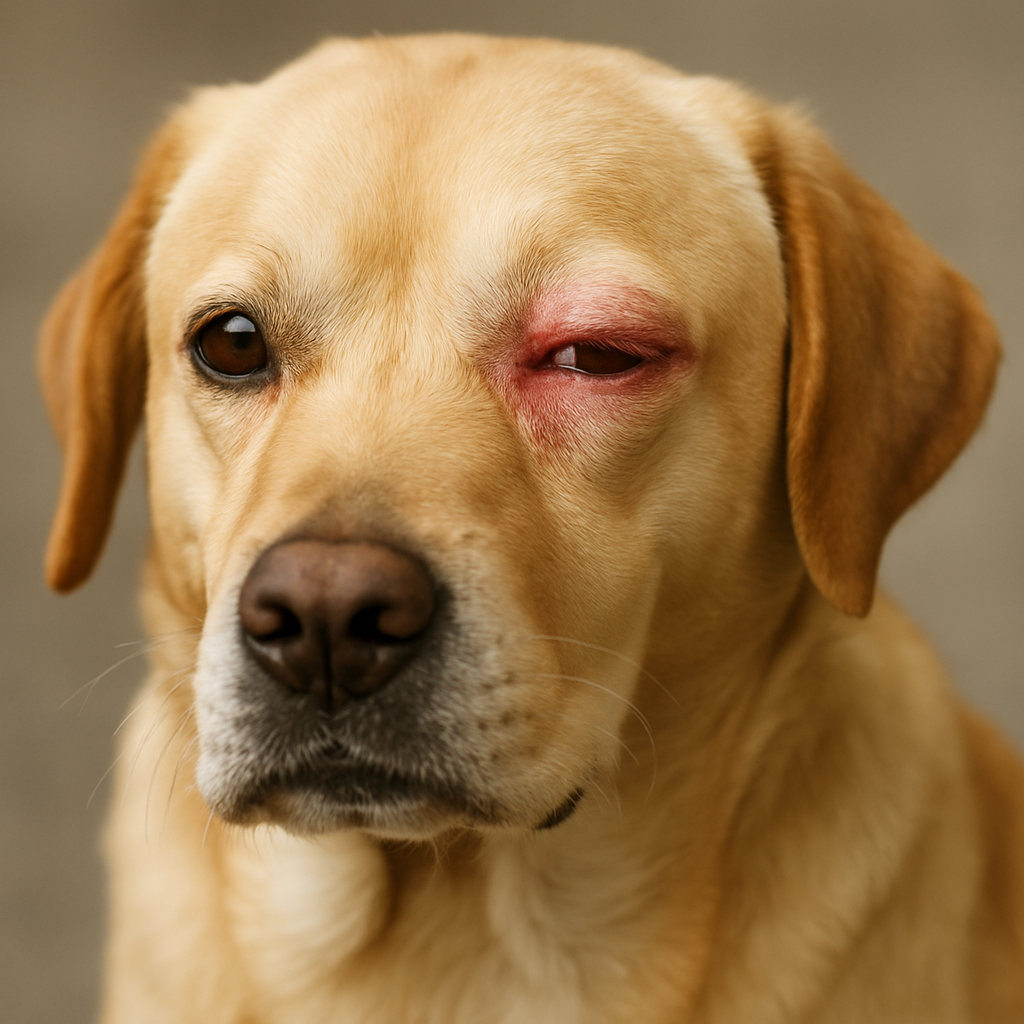 Spuchnięte oko u psa – dlaczego to problem, którego nie wolno ignorować