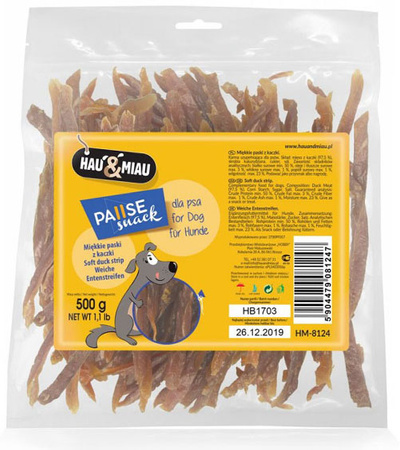 HAU&MIAU MIĘKKIE PASKI Z KACZKI 500g