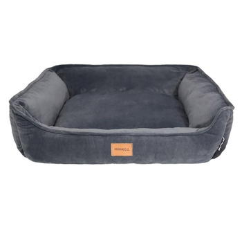 LEGOWISKO POSŁANIE KOJEC DLA MAŁEGO ŚREDNIEGO PSA KOTA MINKY L CIEMNOSZARY 70x60cm