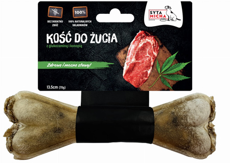 SYTA MICHA KOŚĆ PRZYSMAK NA MOCNE STAWY DLA PSA 13,5cm