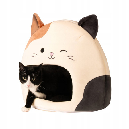 SQUISHMALLOWS SUPER MIĘKKI DOMEK LEGOWISKO DLA PSÓW I KOTÓW, KOTEK CAM S 50x60cm