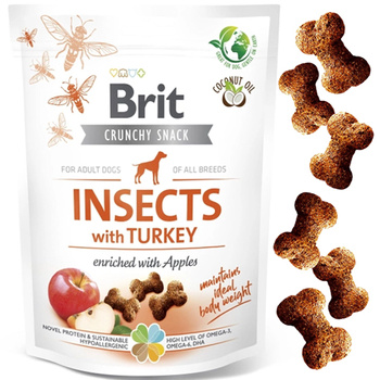 BRIT CARE DOG CRUNCHY CRACKER INSECT & TURKEY PRZYSMAK DLA PSA 200g