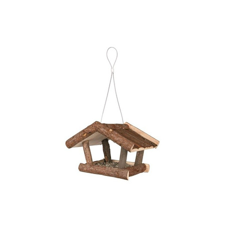 DREWNIANY KARMNIK DLA PTAKÓW ZAWIESZANY 32x23x20cm