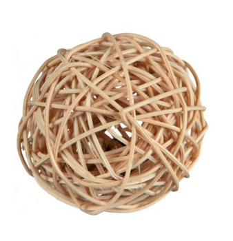 TRIXIE PIŁKA WIKLINOWA Z DZWONKIEM ZABAWKA GRYZONIA 4cm