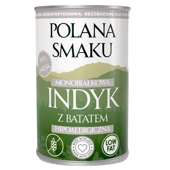 POLANA SMAKU MOKRA KARMA DLA DOROSŁYCH PSÓW INDYK Z BATATEM 400g