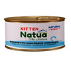 NATUA NATURAL KITTEN MOKRA KARMA DLA KOCIĄT TUŃCZYK Z SARDYNKAMI W GALARETCE PUSZKA 8x85g