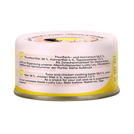 LUCKY LOU EXTRAFOOD KARMA DLA KOTA PRZYSMAK TUŃCZYK KURCZAK W GALARETCE 70g