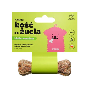 AZANKI PUPPY PRZYSMAK DLA SZCZENIĄT KOŚĆ DO ŻUCIA BIAŁKO INSEKTÓW PROBIOTYKI 10cm