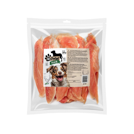 MR PRETZEL PRZYSMAK DLA PSA MIĘSNY MIĘKKIE FILETY Z KURCZAKA 500g