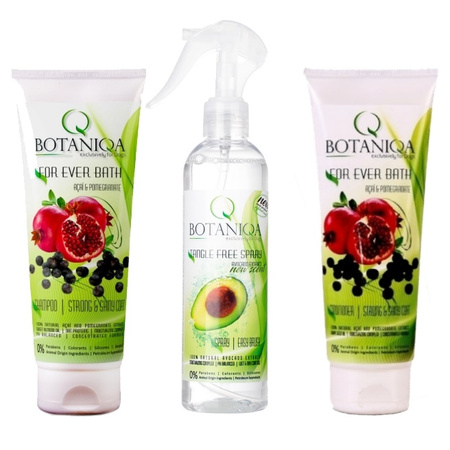  BOTANIQA ZESTAW FOR EVER BATH I TANGLE FREE SPRAY ODŻYWKA SZAMPON I SPRAY DLA PSA 3x250ml