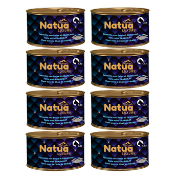 KARMA MOKRA DLA KOTA NATUA LUXURY LINE TUŃCZYK Z MIĘSEM KRABA W GALARETCE 8x85g