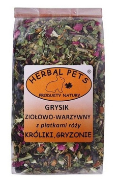 HERBAL PETS GRYSIK ZIOŁOWO WARZYWNY Z RÓŻĄ GRYZONI 100g