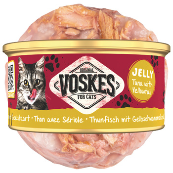 MOKRA KARMA DLA KOTA VOSKES TUNA YELLOWTAIL TUŃCZYK ŻÓŁTOGON 85g