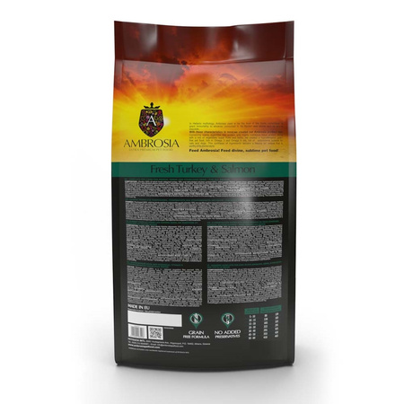 AMBROSIA LIGHT SENIOR KARMA DLA PSA NADWAGA STERYLIZOWANY INDYK ŁOSOŚ 2kg