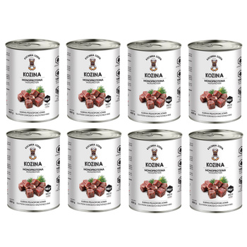 KUCHNIA SZEFA MOKRA KARMA DLA PSA MONOPROTEINOWA KOZINA 8x400g