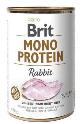 BRIT MONO PROTEIN RABBIT KARMA DLA PSA 400g