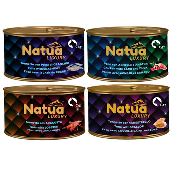 KARMA MOKRA DLA KOTA NATUA LUXURY LINE MIX SMAKÓW W GALARETCE 4x85g