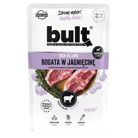 BULT MOKRA KARMA W SASZETCE DLA PSA BOGATA W JAGNIĘCINĘ 12x100g