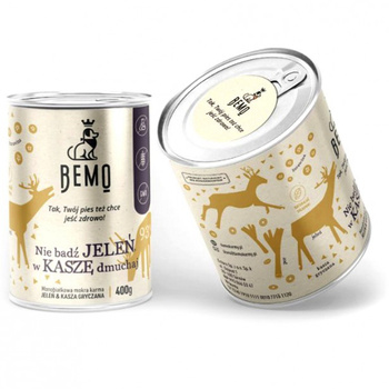BEMO NIE BĄDŹ JELEŃ W KASZĘ DMUCHAJ KARMA MOKRA DLA PSA 400g