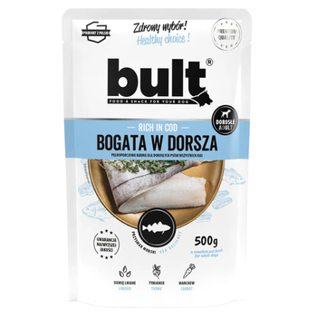 BULT MOKRA KARMA W SASZETCE DLA PSA BOGATA W DORSZA 500g