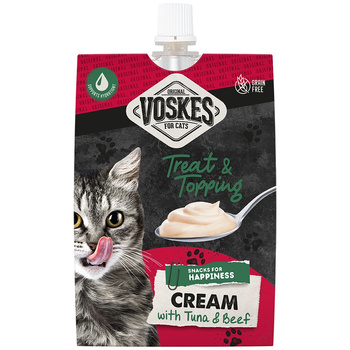 KREM DLA KOTA VOSKES CREAM WITH TUNA AND BEEF TUŃCZYK WOŁOWINA 90g