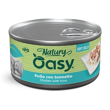  MOKRA KARMA DLA PSA OASY NATURY SOFT JELLY KURCZAK Z TUŃCZYKIEM 150g