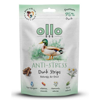 PRZYSMAKI ANTYSTRESOWE DLA PSA MIĘKKIE MONOBIAŁKOWE OLLO KACZKA 80g