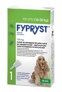 FYPRYST KROPLE NA KLESZCZE DLA PSA M 10-20kg 1x1,34ml