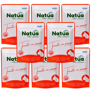 KARMA MOKRA DLA KOTA NATURALNA NATUA TUŃCZYK Z PAPAJĄ W GALARETCE SASZETKA 8x70g