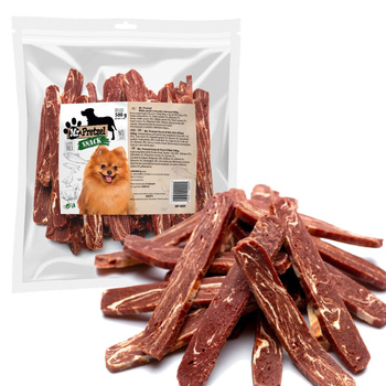 MR PRETZEL PRZYSMAK DLA PSA MIĘSNY MAŁE PASKI Z KACZKI I DORSZA 500g