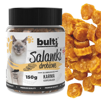 BULTI SALAMKI DROBIOWE PRZYSMAKI DLA KOTA MIĘSNE 150g