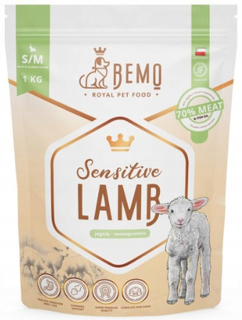 BEMO SENSITIVE LAMB KARMA DLA PSA MAŁE I ŚREDNIE RASY JAGNIĘCINA 1kg