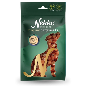 NEKKO ROLLSY MINI MIĘSNE PRZYSMAKI DLA PSA SUSHI KRÓLIK RYBA 80g