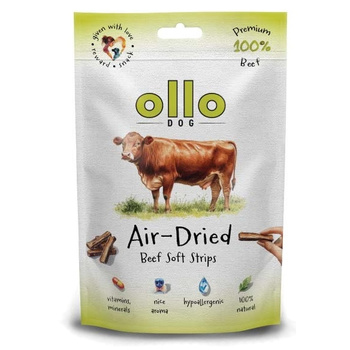 PRZYSMAKI DLA PSA MIĘKKIE NATURALNE MONOBIAŁKOWE OLLO WOŁOWINA 80g