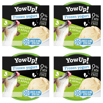 PRZYSMAK DLA PSA JOGURT DO MROŻENIA LODY KURCZAK I JABŁKA YOW UP! CHICKEN APPLE 4x110g