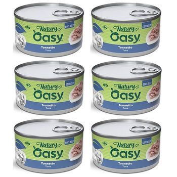 MOKRA KARMA DLA KOTA OASY NATURY SOFT JELLY TUŃCZYK 6x150g