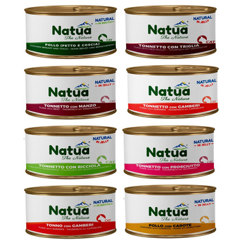 NATUA NATURAL MOKRA KARMA W PUSZCE DLA KOTÓW MIX SMAKÓW 8x85g