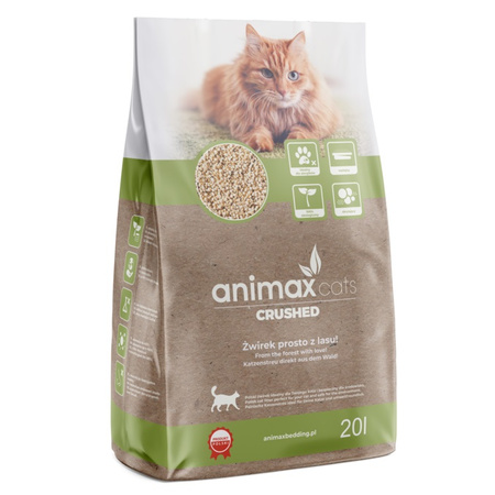 ŻWIREK ŚCIÓŁKA PODSYPKA KRUSZON DREWNIANY NATURALNY DLA KOTA 20L 10kg