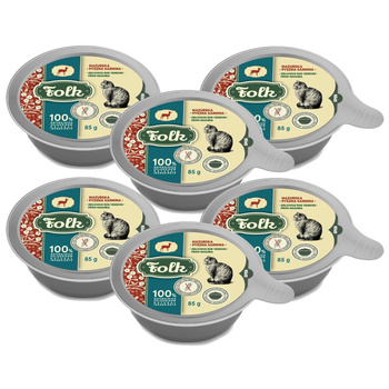 KARMA MOKRA DLA KOTA FOLK MAZURSKA PYSZNA SARNINA SZALKA 6x85g