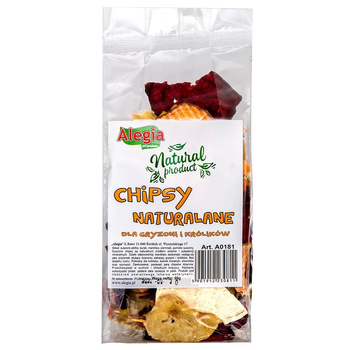 ALEGIA CHIPSY NATURALNE PRZYSMAK DLA GRYZONI I KRÓLIKÓW 90g