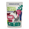 ANIMAL ISLAND EVERYDAY MOKRA KARMA DLA KOTA INDYK I WOŁOWINA PASZTET MIX SMAKÓW SASZETKI 8x100g