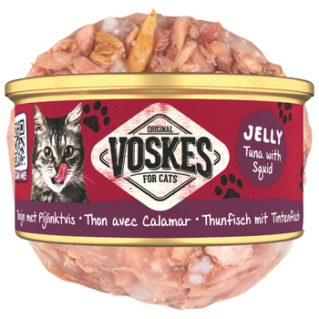 MOKRA KARMA DLA KOTA VOSKES TUNA WITH SQUID TUŃCZYK KALMAR 85g