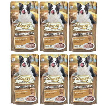 STUZZY MONOPROTEIN MOKRA KARMA DLA PSA Z KURCZAKIEM 6x150g