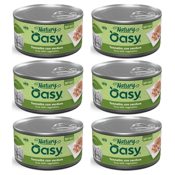 MOKRA KARMA DLA PSA OASY NATURY SOFT JELLY TUŃCZYK Z WARZYWAMI 6x150g