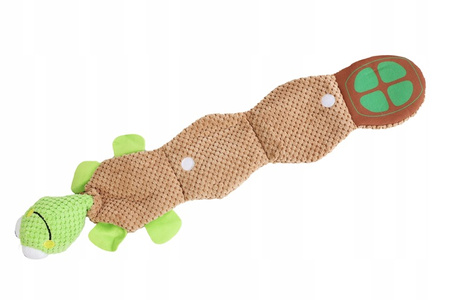 UNIQ PETS ZABAWKA DLA PSA DŁUGI ROZWIJANY ŻÓŁW Z PISZCZAŁKĄ 51x20x8,5cm