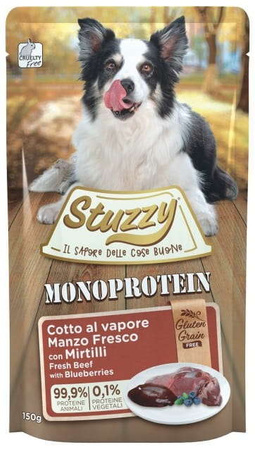 STUZZY MONOPROTEIN KARMA DLA PSA WOŁOWINA Z JAGODAMI 150g