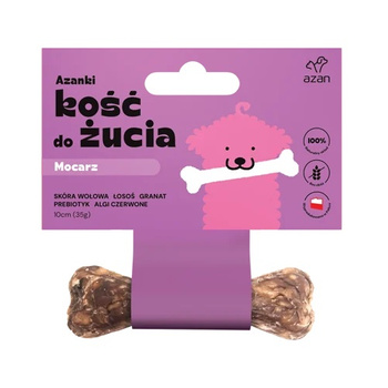 AZANKI PUPPY PRZYSMAK DLA SZCZENIĄT KOŚĆ DO ŻUCIA ŁOSOŚ GRANAT PROBIOTYKI 10cm