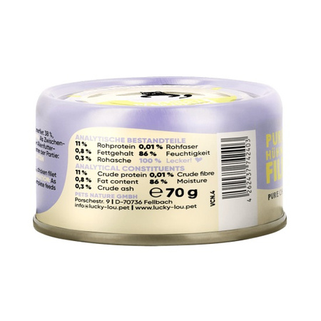 LUCKY LOU EXTRAFOOD KARMA DLA KOTA PRZYSMAK KURCZAK W BULIONIE 70g